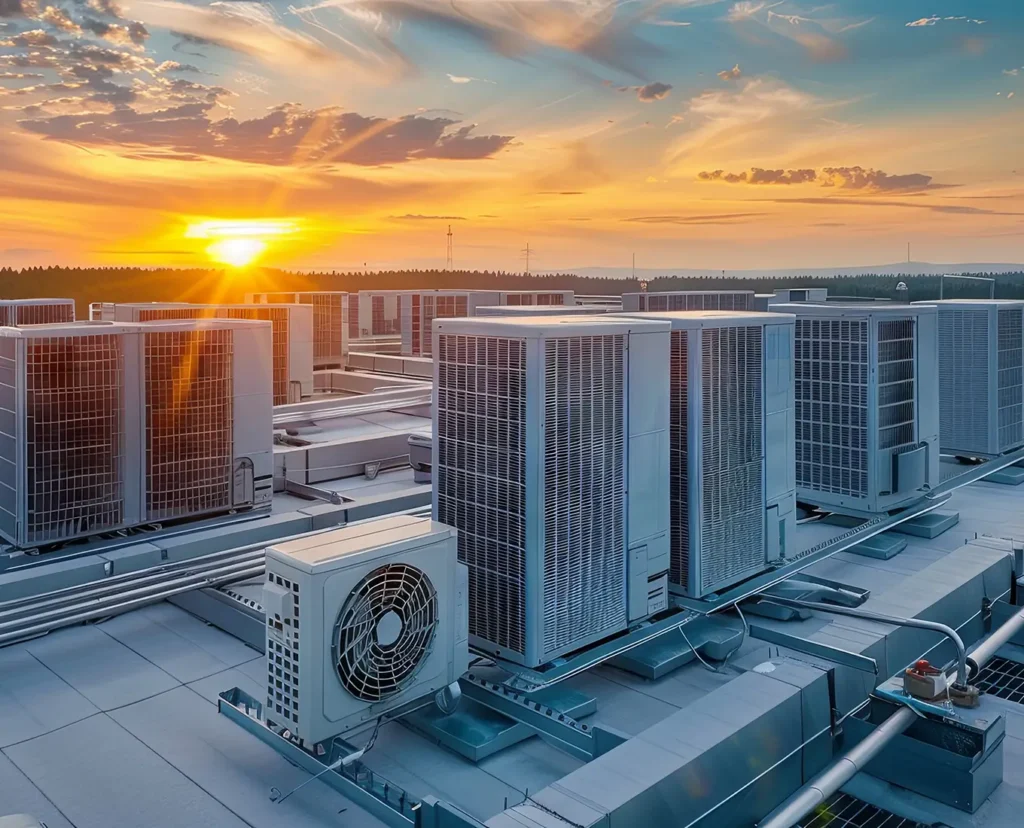 HVAC units installed Commercial building roof in springfield il