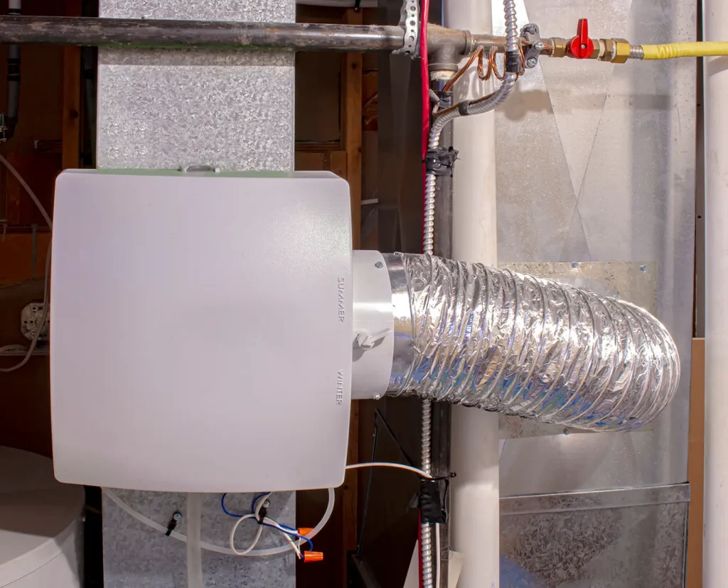 Humidifier in house basement in springfield il