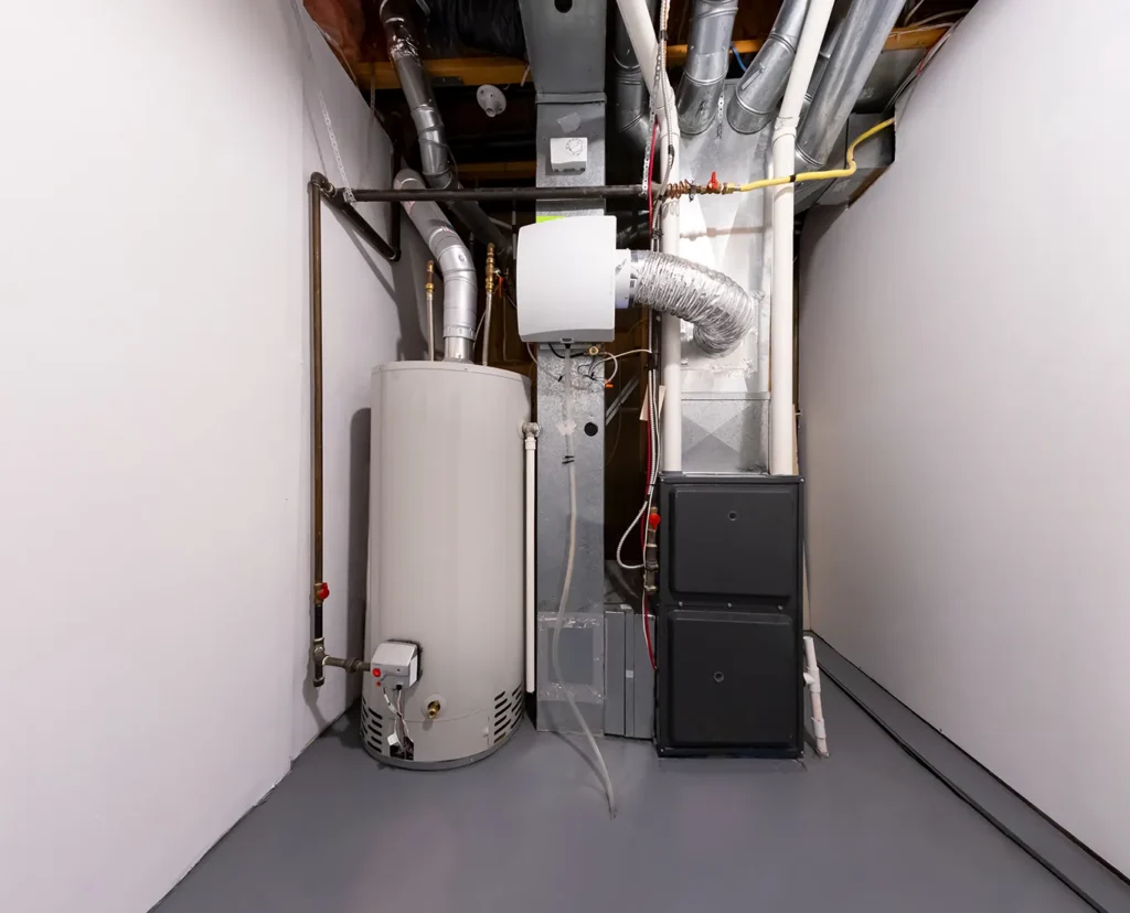 Furnace Unit in house's basement in springfield il